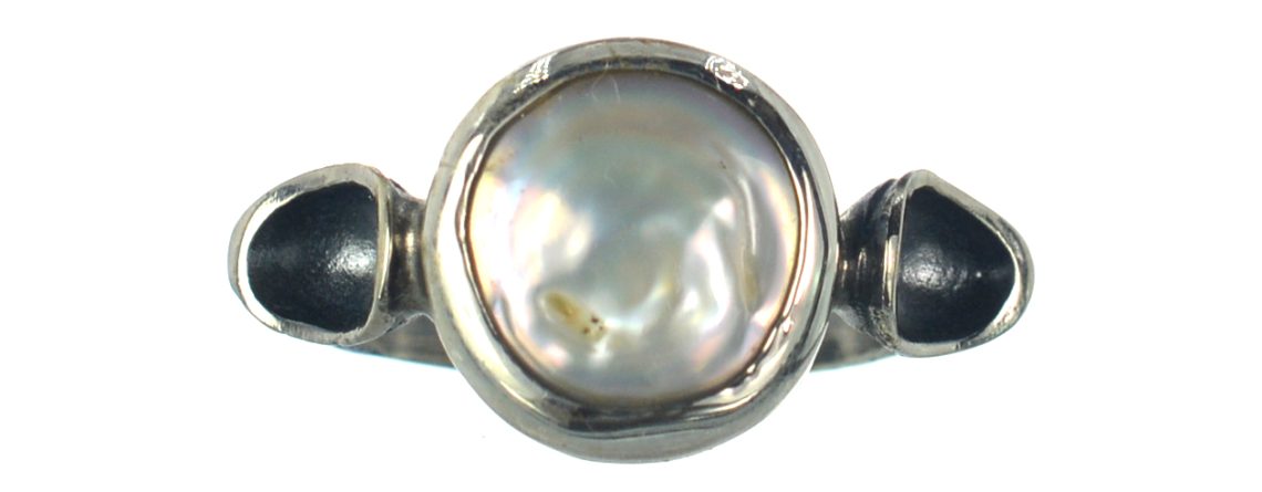 Ασημένιο 925 δαχτυλίδι με μαργαριτάρι