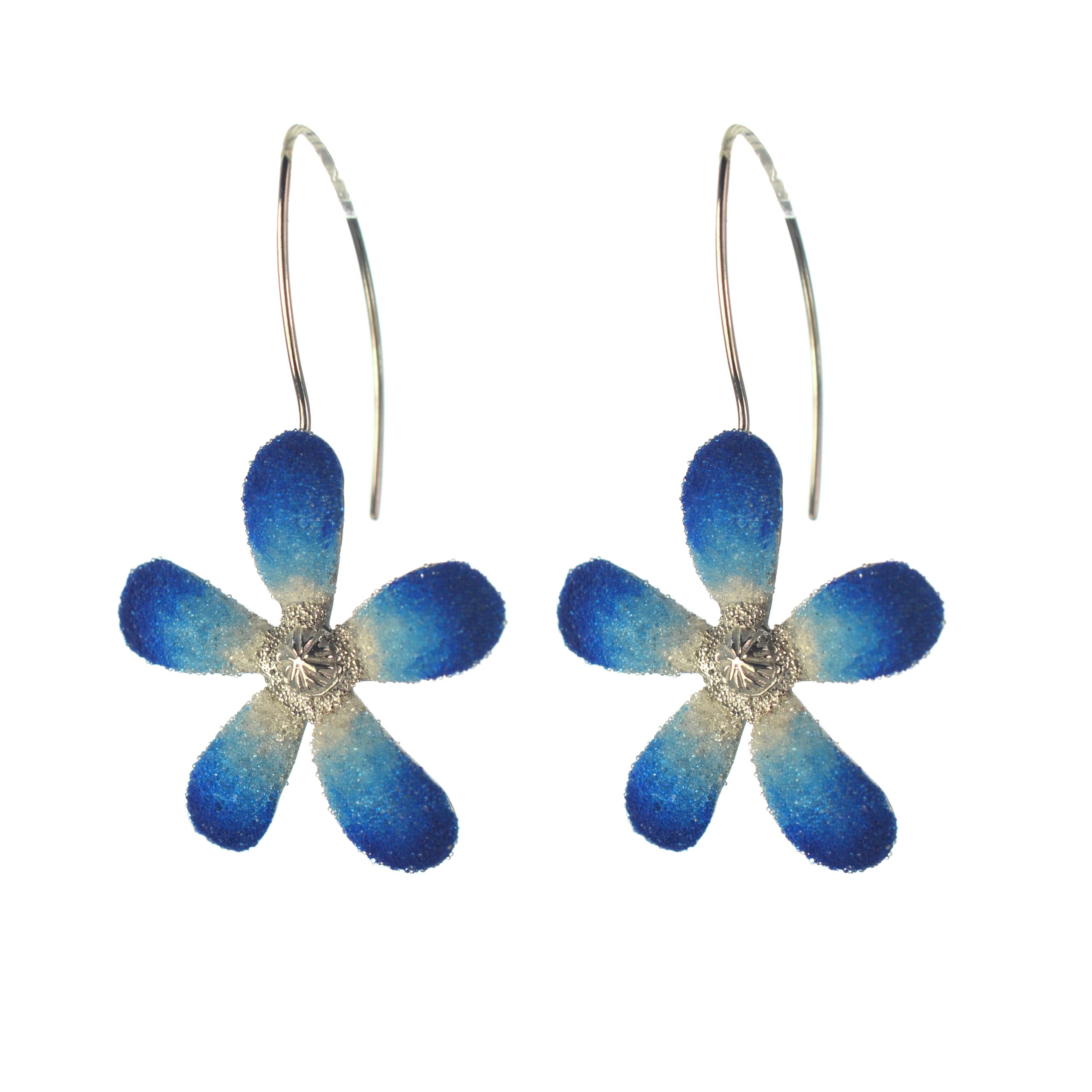 Ασημένια 925 σκουλαρίκια λουλούδια - Image 2