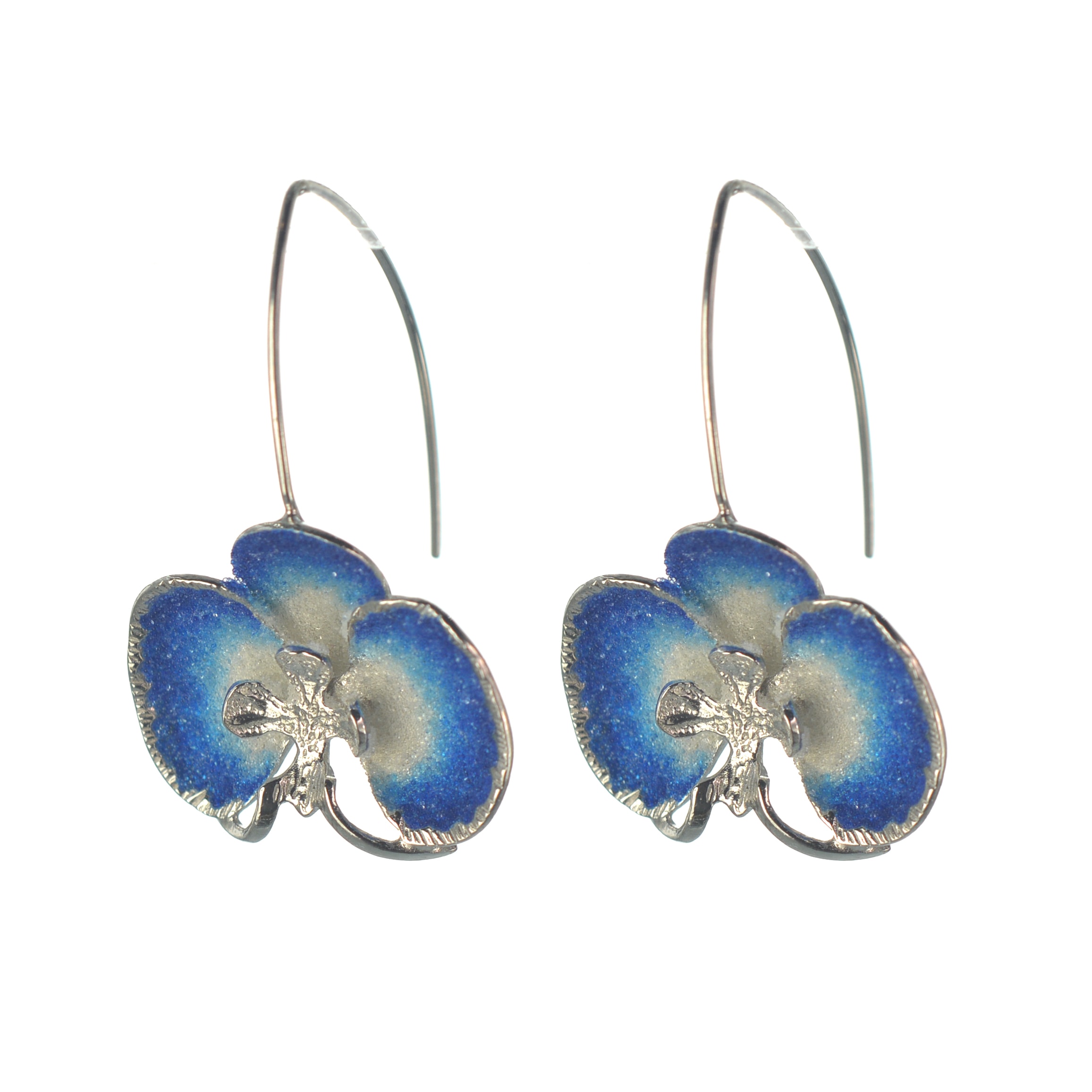 Ασημένια 925 σκουλαρίκια λουλούδια - Image 2