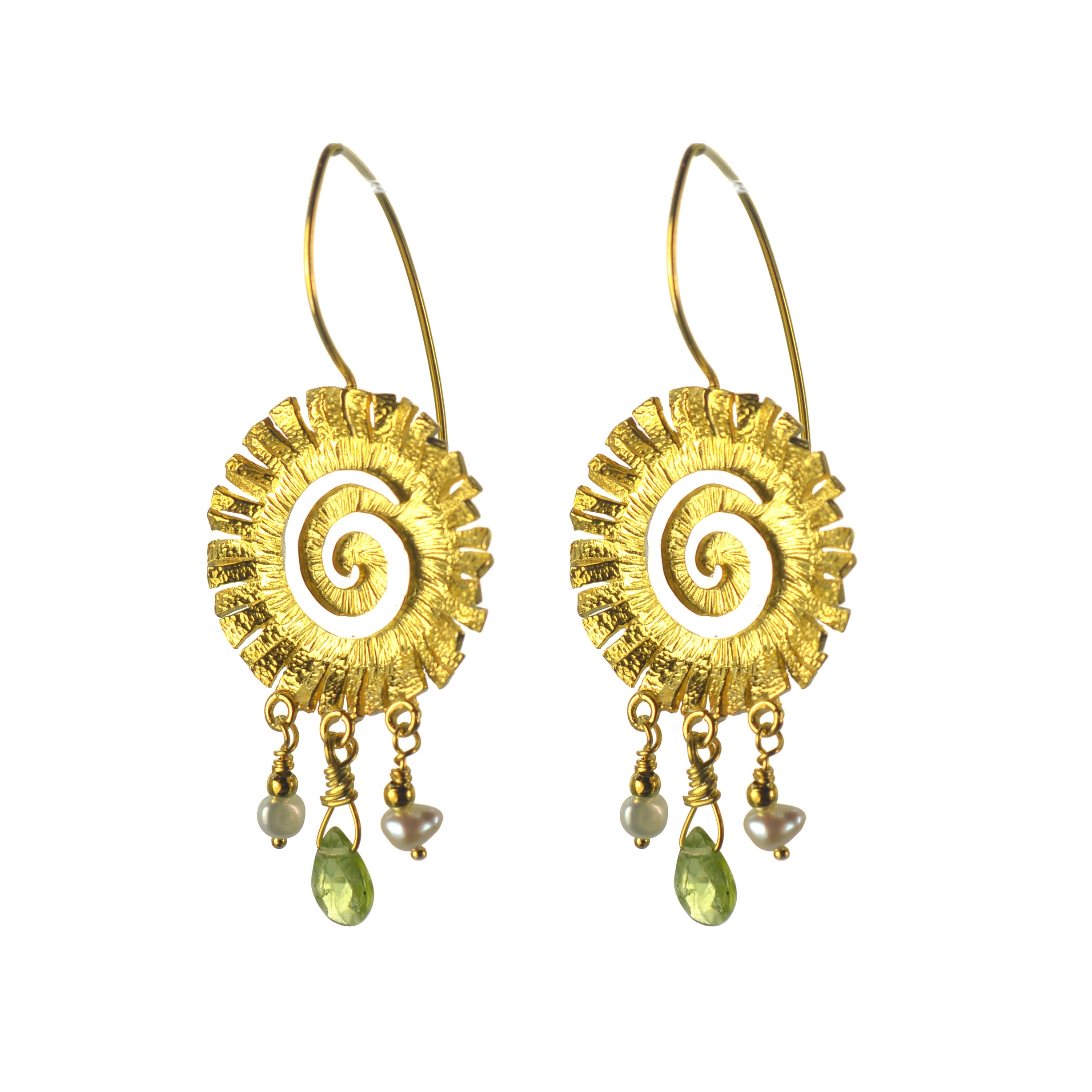 Επιχρυσωμένα 925 σκουλαρίκια σαλιγκάρι - Image 2